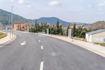 asphalt street without people or cars, background for designers