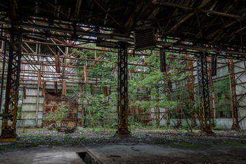 Abandoned military base factory - 321755066
