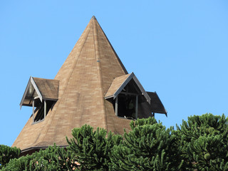 Old medieval style castle tower