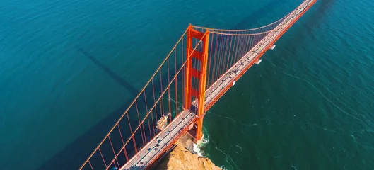 Fototapete Golden Gate Bridge Aerial view of the Golden Gate Bridge in San Francisco, CA