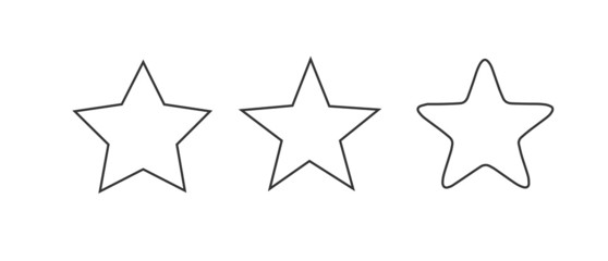  Star image vector, white background