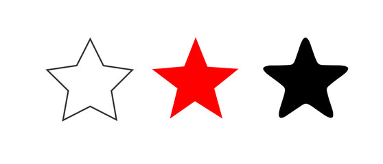  Star image vector, white background