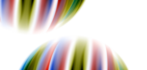 Fototapeta premium Silk smooth lines on white, liquid fluid color waves. Vector Illustrations For Wallpaper, Banner, Background, Card, Book, Illustration, landing page, cover, placard, poster, banner, flyer, design