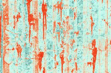 abstract red, orange, celadon and aquamarine colors background for design
