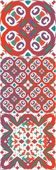 A national ornament in ethnic ceramic tile.