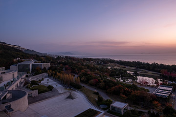 A seaside tourist city in Okayama, Japan