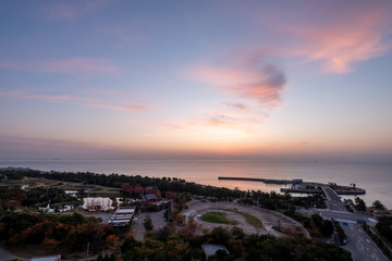 A seaside tourist city in Okayama, Japan