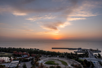 A seaside tourist city in Okayama, Japan