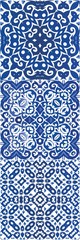 Ornamental azulejo portugal tiles decor.