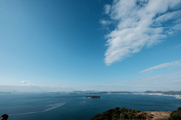 A seaside tourist city in Okayama, Japan