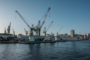 Fototapeta premium A seaside tourist city in Okayama, Japan