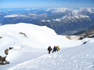 Fototapeta na wymiar モンブラン登山