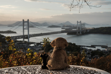 A seaside tourist city in Okayama, Japan