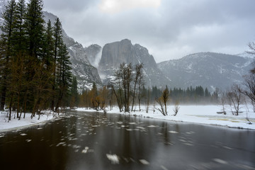 Ice in the Merced River Long Exposure