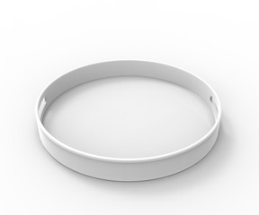 Blank Food And Beer Tray Bar Serving Tray For Branding, 3d render illustration,