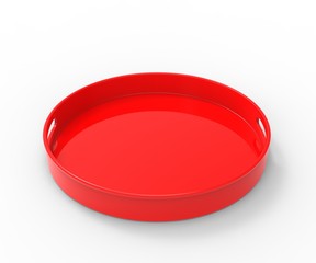 Blank Food And Beer Tray Bar Serving Tray For Branding, 3d render illustration,