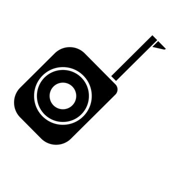 black tape measure tool isolated clip art preview