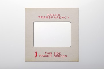 color transparency slide frame marked "Color Transparency"