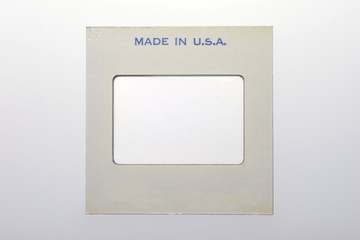 color transparency slide frame marked 
