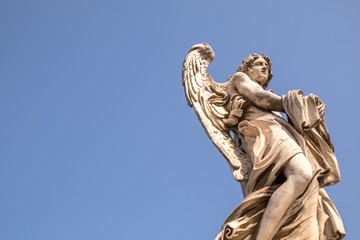 Classical architectural detail at Sant Angelo castle in Rome, Italy