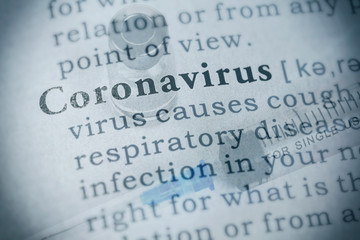 Obraz premium definition of coronavirus