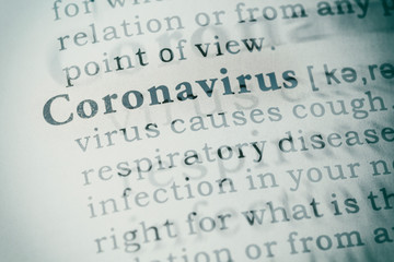 Obraz premium definition of coronavirus