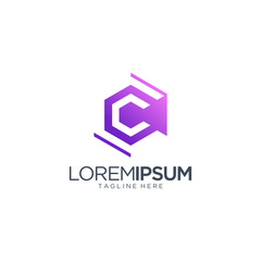 Letter C Logo Vector Template
