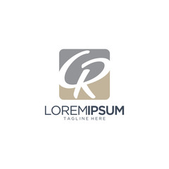 Letter CR Logo Vector Template