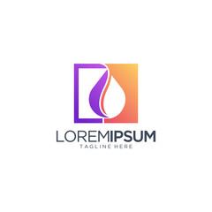 Water Logo Design Vector Template