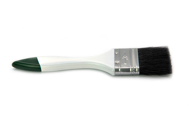 New white paint brush isolated on white background
