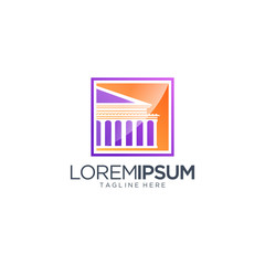 Building Logo For Bank And University