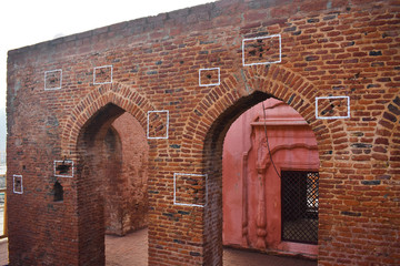 pellets marks in jallianwala bagh in Amritsar,  India