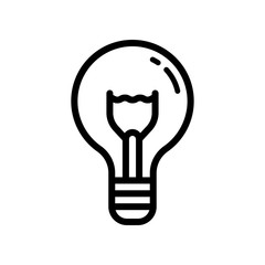 Best Bulb Lamp Icon Vector Design Template