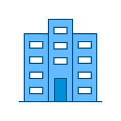 Building Vector Icon Design Template. Simple Building Icon Vector.