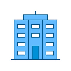 Building Vector Icon Design Template. Simple Building Icon Vector.