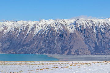 mountains and lake