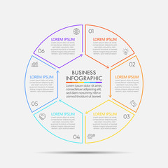 Business circle. timeline infographic icons designed for abstract background template milestone element modern diagram process technology digital marketing data presentation chart Vector