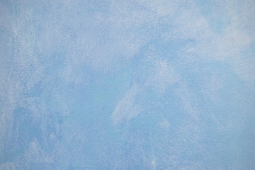 sky blue plaster wall surface