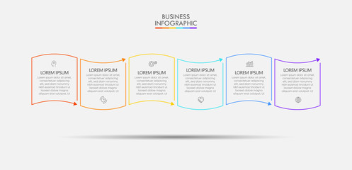 Business data visualization. timeline infographic icons designed for abstract background template milestone element modern diagram process technology digital marketing data presentation chart Vector