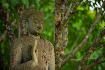 Fototapeta na wymiar Buddha statue used as amulets of Buddhism religion.