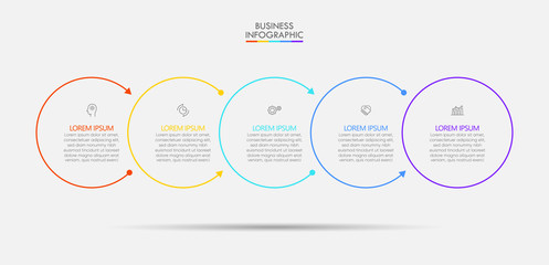 Business data visualization. timeline infographic icons designed for abstract background template milestone element modern diagram process technology digital marketing data presentation chart Vector