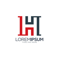 Letter H Logo Design Vector Template