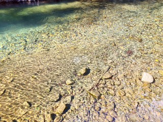 stones in water