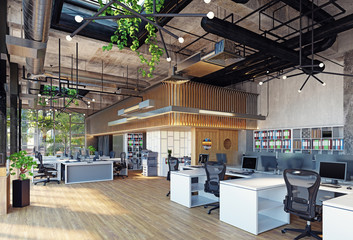 Fototapeta modern office interior, obraz