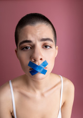 Rights of women being neglected conceptual stock photo