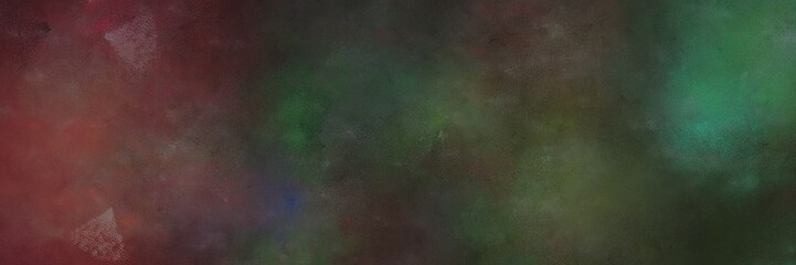 colorful distressed painting background graphic with dark slate gray, old mauve and sea green colors and space for text or image. can be used as header or banner
