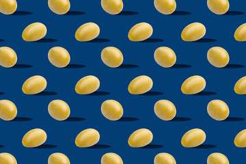 seamless food pattern with fresh green pickled olives