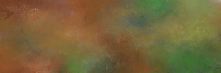 vintage abstract painted background with pastel brown and dark olive green colors and space for text or image. can be used as background or texture