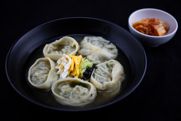 Dumpling soup which is called ManDutGuk in Korean