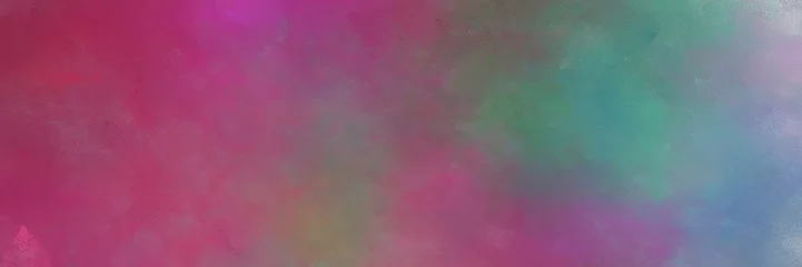 Selbstklebende Fototapeten Hochrot Vintage abstrakter gemalter Hintergrund mit antikem Fuchsia, hellschiefergrauen und blauen kühlen Farben und Platz für Text oder Bild. kann als Karte, Poster oder Hintergrundtextur verwendet werden  © Eigens